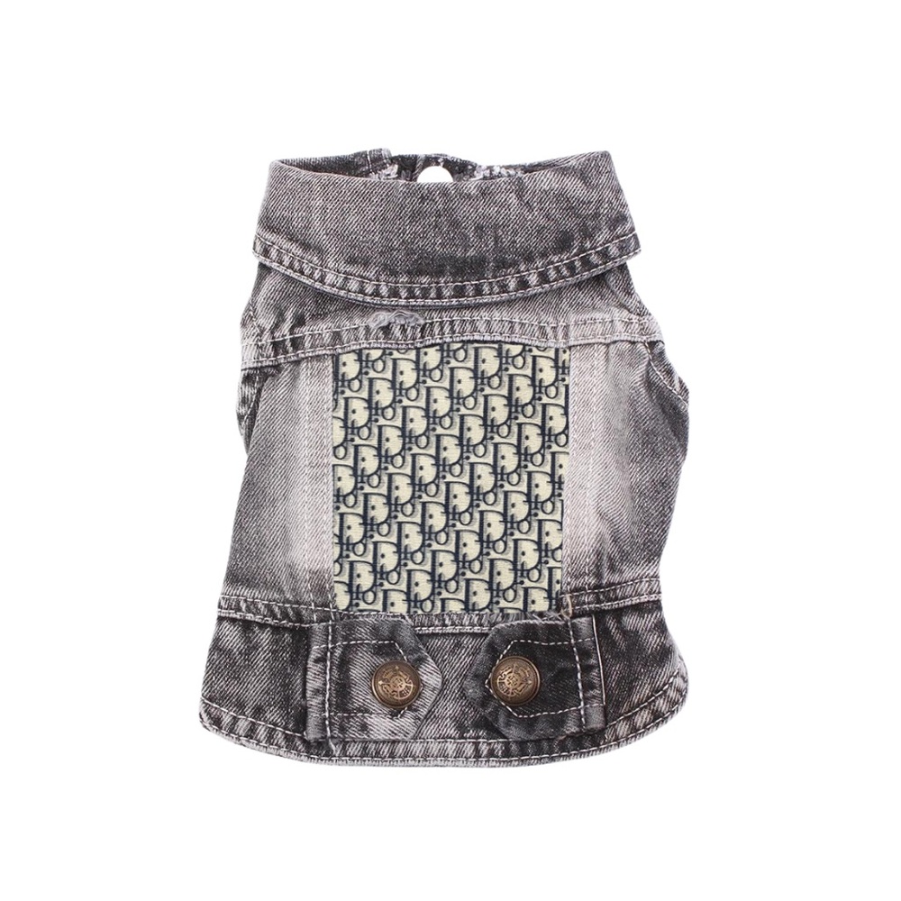 Denim Dog Jacket Black